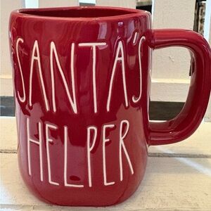 Rae Dunn Red Santa's Helper Mug
